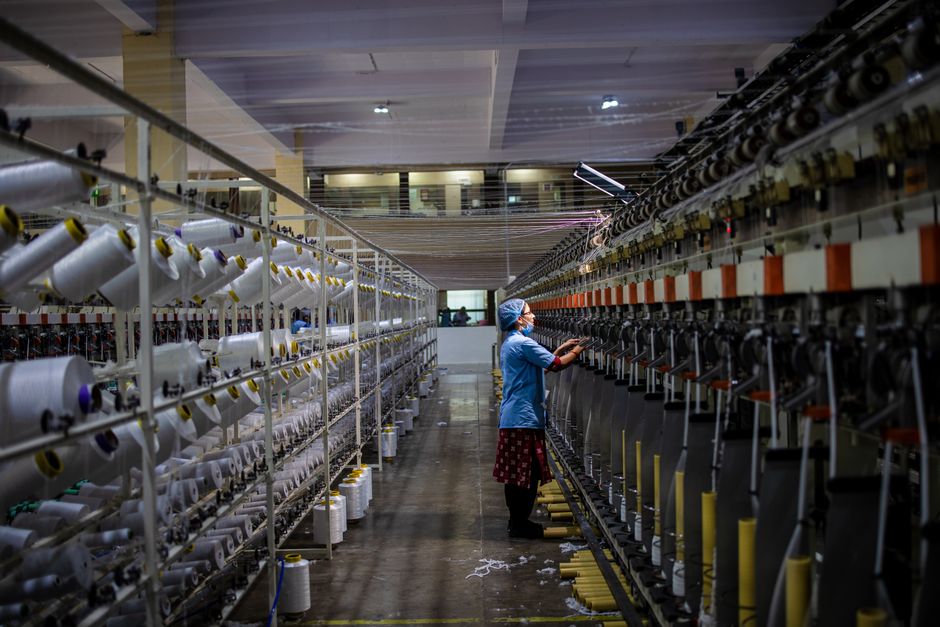 Worker monitoring factory machinery